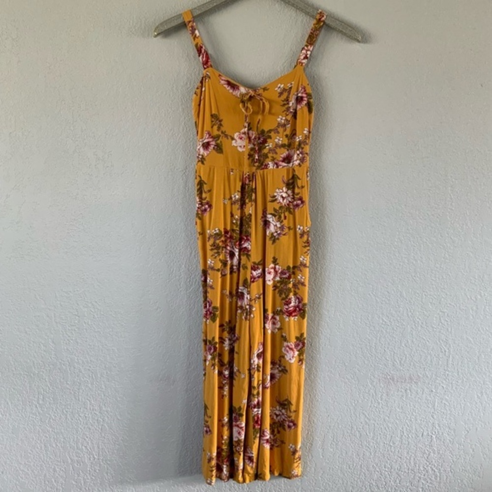 Xhilaration Floral Capri Jumpsuit